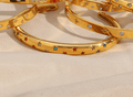 Lottie Multicolour Star Bangle / 18K Gold Plated view 2