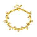 Robyn Diamond Cuban Link Chain Bracelet / Stainless Steel view 4