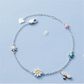 Silver Elena Bumble Bee Charm Bracelet / 925 Sterling Silver view 4