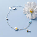 Silver Elena Bumble Bee Charm Bracelet / 925 Sterling Silver view 3