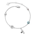 Silver Elena Bumble Bee Charm Bracelet / 925 Sterling Silver view 1