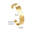 Sloan Snowflake Diamond Bangle / 14K Gold Plated view 4