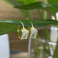 Calia Diamond Huggie Earrings / 925 Sterling Silver view 4