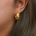 Jordan Celestial Hoop Earrings / Stainless Steel view 1