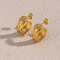 Jordan Celestial Hoop Earrings / Stainless Steel view 3