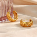 Jordan Celestial Hoop Earrings / Stainless Steel view 4