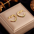 Raina Multicoloured Heart Earrings / Stainless Steel view 1