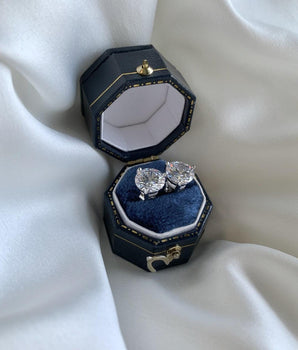 Sadie Zircon Diamond Earrings / 925 Sterling Silver - Nina Kane Jewellery