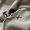 Sadie Zircon Diamond Earrings / 925 Sterling Silver view 5