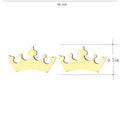 Jordan Mini Crown Stud Earrings / Stainless Steel view 3