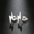 Kamara Lighting Bolt Stud Earrings / Stainless Steel view 4