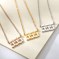 Angel Number Chain Necklaces / Stainless Steel view 7