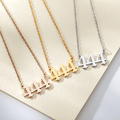 Angel Number Chain Necklaces / Stainless Steel view 6