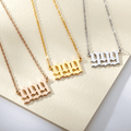 Angel Number Chain Necklaces / Stainless Steel view 11