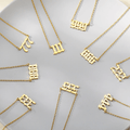 Angel Number Chain Necklaces / Stainless Steel view 4