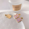 Santana Pink Enamel Zodiac Pendants / Stainless Steel view 11