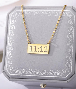 Angel Number 11:11 Necklace / Stainless Steel - Nina Kane Jewellery