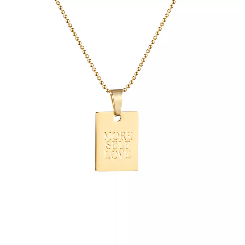 Annie "More Self Love" Necklace / 18K Gold Plated