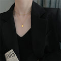 Brienne Two Layer Starburst Zircon Pendant / 18K Gold Plated view 1