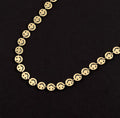 Gold Danika Smiley Face Necklace / Stainless Steel view 1