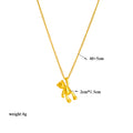 Imogen Teddy Bear Pendant Necklace / Stainless Steel view 5