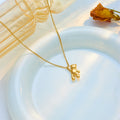 Imogen Teddy Bear Pendant Necklace / Stainless Steel view 4
