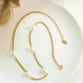 Lilly Freshwater Pearl Necklace / 18K Gold Plated view 4