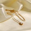Megan Pearl Gold Necklace / Stainless Steel view 6