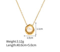 Megan Pearl Gold Necklace / Stainless Steel view 8