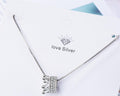 Regina Crown Pendant Necklace / 925 Sterling Silver view 2