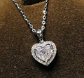 Tavira Diamond Heart Necklace / 925 Sterling Silver view 2