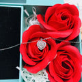 Tavira Diamond Heart Necklace / 925 Sterling Silver view 4