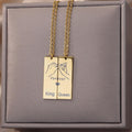 The King & Queen Couples Pendant / 18K Gold Plated view 4