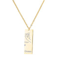 The King & Queen Couples Pendant / 18K Gold Plated view 6