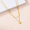 Ursula Duo Heart "Love You" Pendant / Stainless Steel view 3