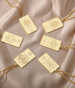 Vintage Zodiac & Constellation Necklaces / Stainless Steel - Nina Kane Jewellery