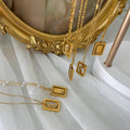 Harlow Rotating Moon & Sun Pendants / 18K Gold Plated view 2