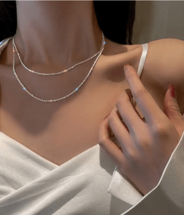 Eden Flash Chain Necklace / 925 Silver Plated