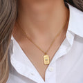 Vintage Gold & Zircon Tarot Pendants / Stainless Steel view 4
