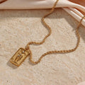 Vintage Gold & Zircon Tarot Pendants / Stainless Steel view 7