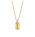 Vintage Gold & Zircon Tarot Pendants / Stainless Steel view 9