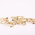 Star Sign & Birth Stone Rings / 18K Gold Plated view 7