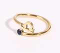 Star Sign & Birth Stone Rings / 18K Gold Plated view 14