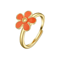 Daisy Adjustable Flower Rings / 925 Sterling Silver view 4