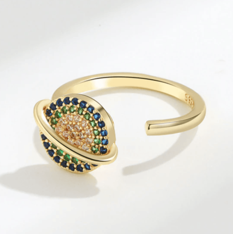 Bailey Gold Disc Ring / Stainless Steel