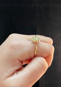 Bailey Gold Disc Ring / Stainless Steel view 6