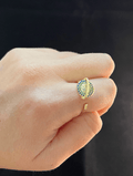 Bailey Gold Disc Ring / Stainless Steel view 5