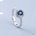 Bianca Royal Sapphire Ring / 925 Sterling Silver view 3