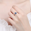 Bianca Royal Sapphire Ring / 925 Sterling Silver view 5