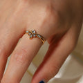 Elodie Princess Adjustable Ring / 18K Gold Plated view 3